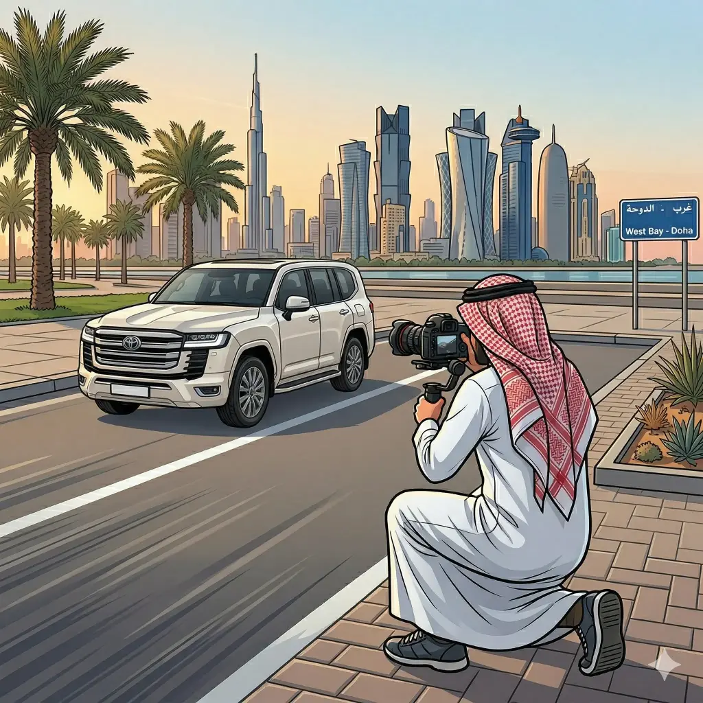 تصوير السيارات الثابتة (Static Car Photography)